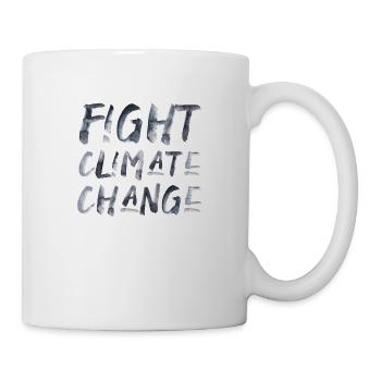 Fight climate change Phrase Police Changement climatique - Mug blanc - blanc - Droite