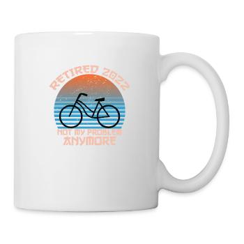Retired 2022 Not My Problem Anymore Funny - Mug blanc - blanc - Droite