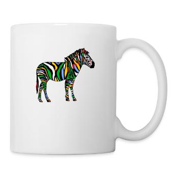 Zebra - Tasse - Weiß - Rechts
