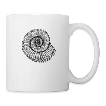Ammonit Fossil Sammler Geologie Paläontologie 2 - Tasse - Weiß - Rechts