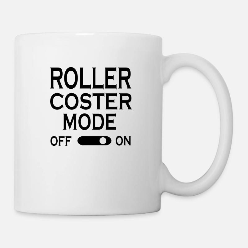 Rollercoaster Achterbahn - Tasse - Weiß