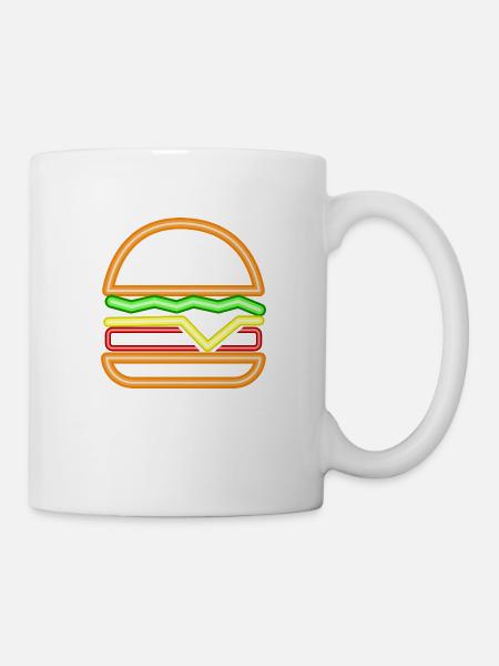 Neon Burger - Mug blanc - blanc