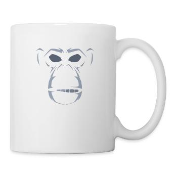 Monkey Face Grey - Tasse - Weiß - Rechts