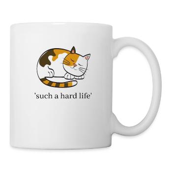 citation de chat - Mug blanc - blanc - Droite