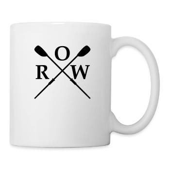 Skulls Row Aviron feuilles - Mug blanc - blanc - Droite