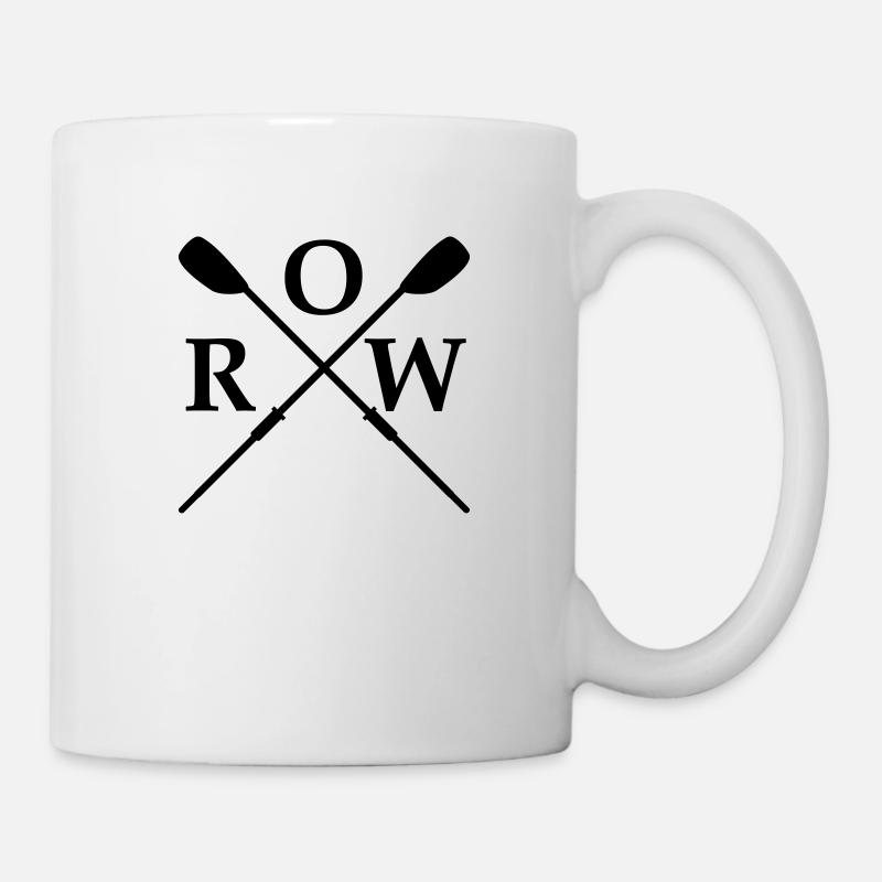 Skulls Row Aviron feuilles - Mug blanc - blanc
