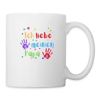 ICH LIEBE MEINEN PAPA - Tasse - Weiß - Rechts