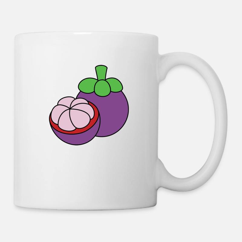 Mangoustan - Mug blanc - blanc