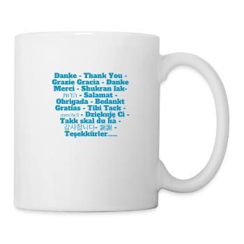 Danke für alle Sprachen Patricio Design - Tasse - Weiß - Rechts