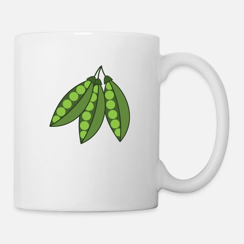 Erbsen - Tasse - Weiß