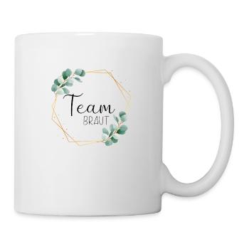 Eukalyptus Blätter - Team Braut - 11 - Tasse - Weiß - Rechts