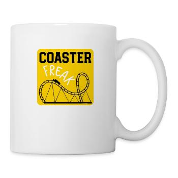 Achterbahn-Freak - Tasse - Weiß - Rechts
