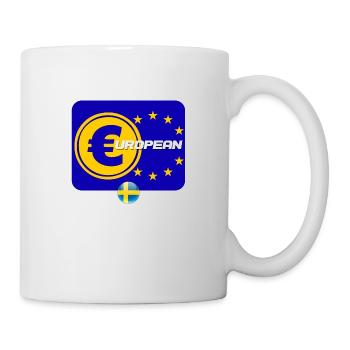 Suédois européen - Mug blanc - blanc - Droite