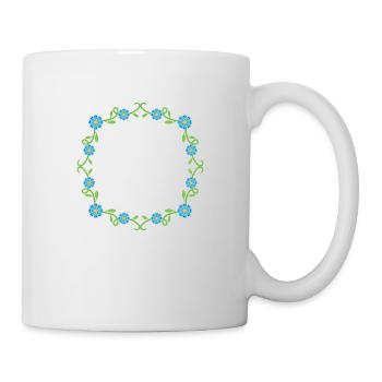 Flowers Wreath Frame - Mug - white - Right