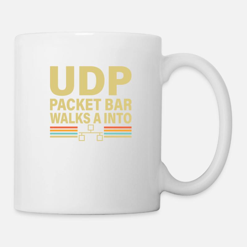 UDP Packet Bar Walks A Into Long - Tasse - Weiß