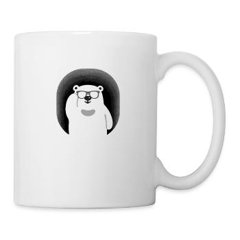 Bear with sunglasses in cave - Mug - white - Right