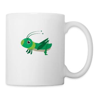 Spirituelle Tiere Grashüpfer Kinder Geschenkidee - Tasse - Weiß - Rechts