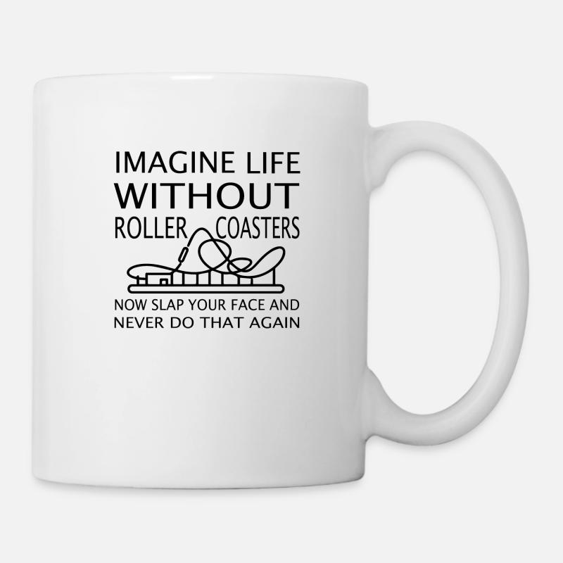 Rollercoaster Achterbahn - Tasse - Weiß
