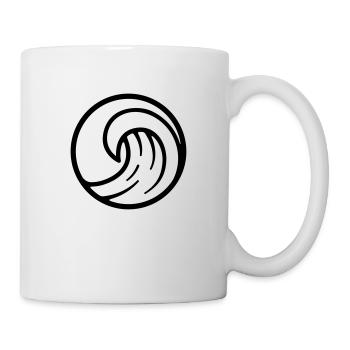 vague mer surf surf surf - Mug blanc - blanc - Droite