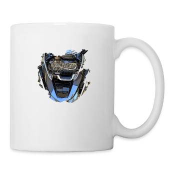 Motorradschnauze - Tasse - Weiß - Rechts