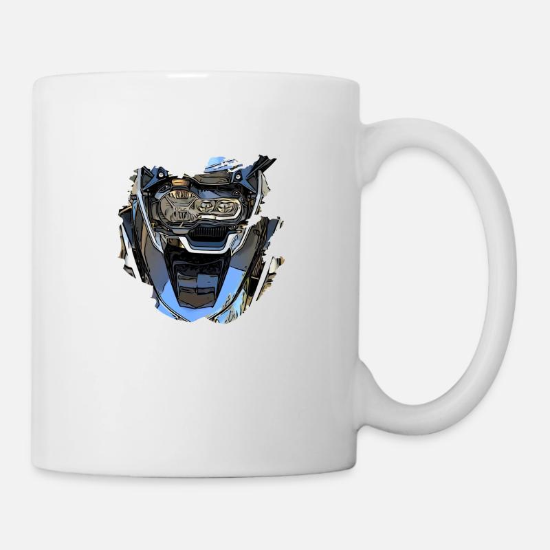 Motorradschnauze - Tasse - Weiß