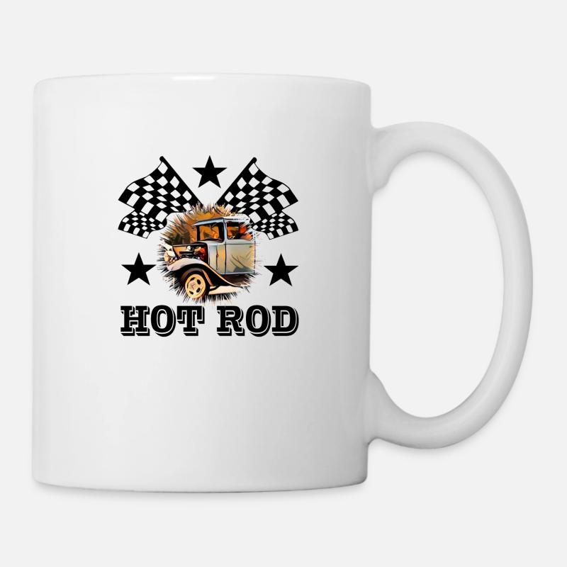 Hot Rod - Tasse - Weiß