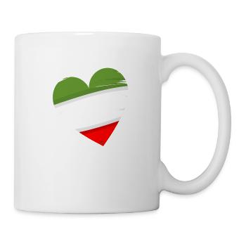 Italien im Herzen - Tasse - Weiß - Rechts