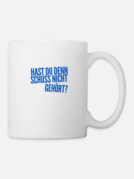 du bist wahnsinnig - Tasse - Weiß