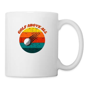 Golf Above all sport - Mug - white - Right