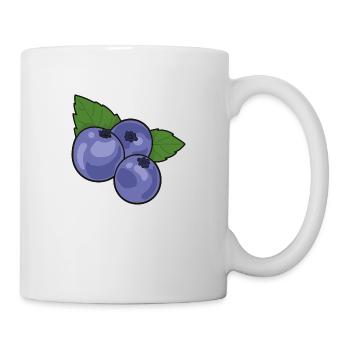 Blaubeere Heidelbeere - Tasse - Weiß - Rechts