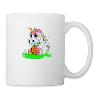 Unicorn Halloween Zombiecorn Horror Gift - Mug - white - Right