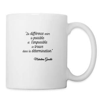 La différence entre le possible et l impossible - Mug blanc - blanc - Droite