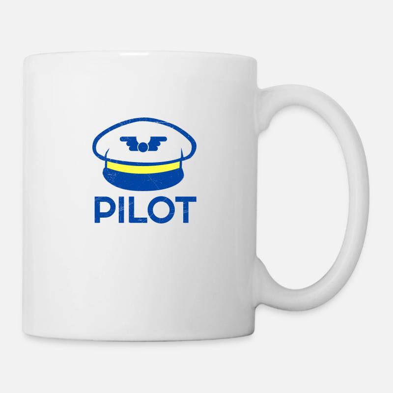 Pilot Co-Pilot Flug Paar Partnerlook Geschenkidee - Tasse - Weiß