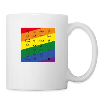 Free Love Rainbow - Tasse - Weiß - Rechts