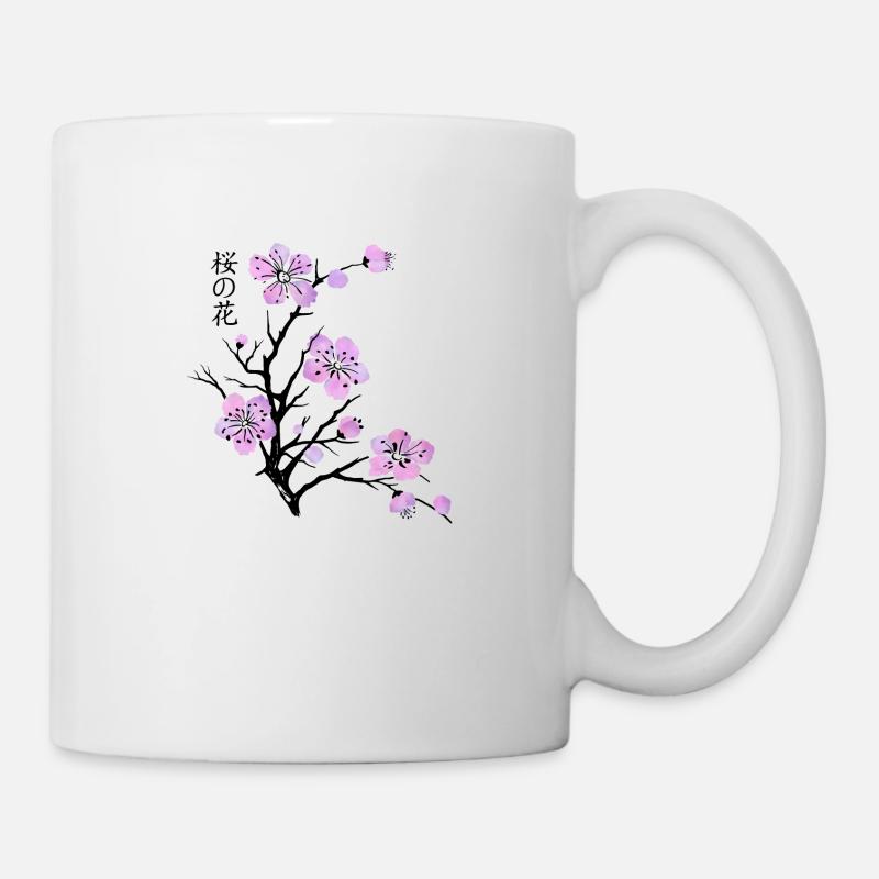 Fleurs de cerisier - Mug blanc - blanc