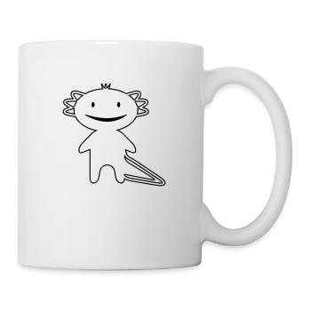 Knuffiger Axolotl Chibi (1c, Kawaii Lurchi) - Tasse - Weiß - Rechts