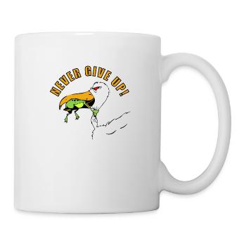 NEVER GIVE UP - Mug - white - Right