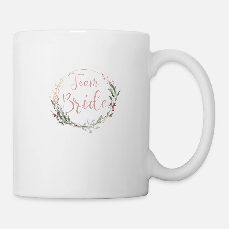 Team Bride personalisierbar - Tasse - Weiß