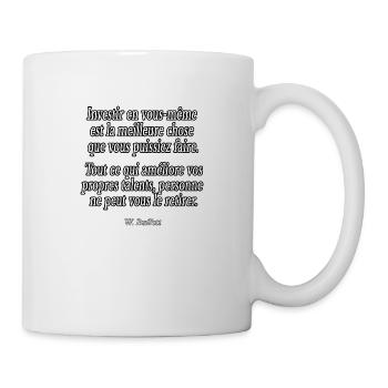 citation BUSINESS motivation travail inspiration - Mug blanc - blanc - Droite