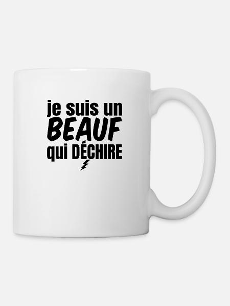 beauf qui déchire - Mug blanc - blanc