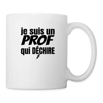 prof qui déchire - Mug blanc - blanc - Droite