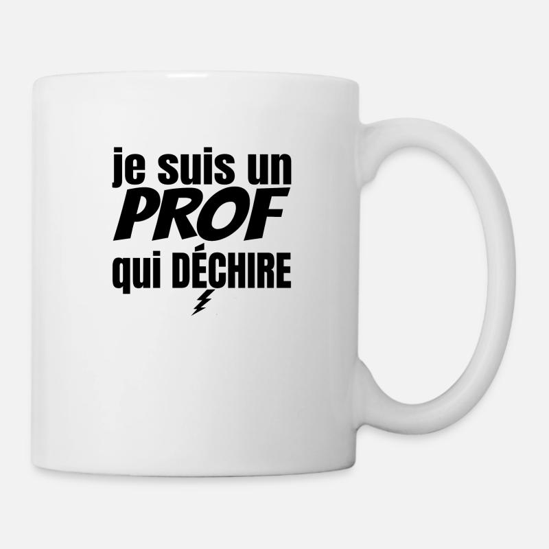 prof qui déchire - Mug blanc - blanc