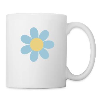 Gänseblümchen Blume - Tasse - Weiß - Rechts