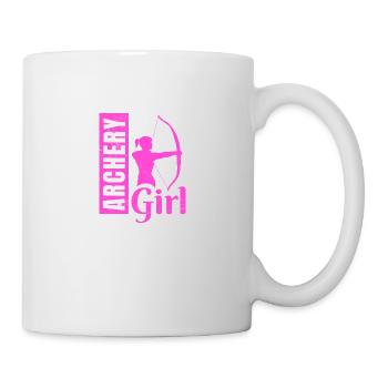 Archery Girl Archery Kids Gift Idea - Mug - white - Right