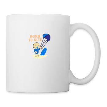 Kite Surfer Born to Kite Baby Kids Gift Idea - Mug - white - Right