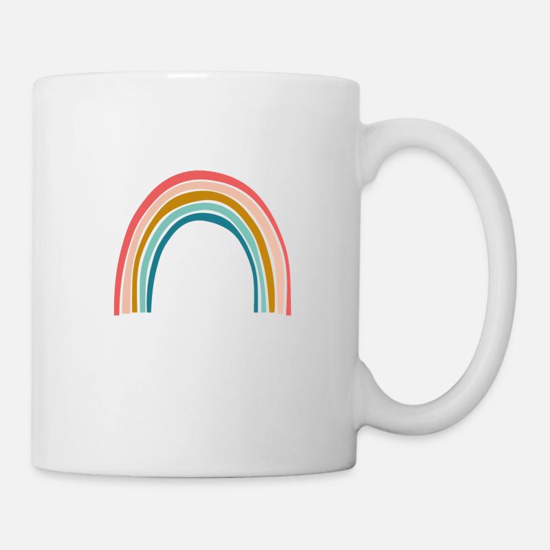 Regenbogen - Tasse - Weiß