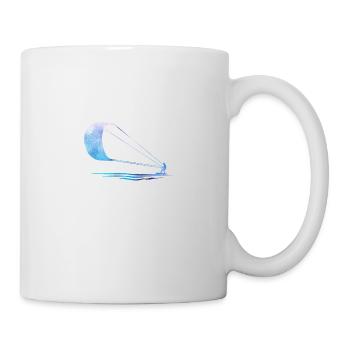 Double Exposure Kite Surfing Kite Surfer Geschenk - Tasse - Weiß - Rechts