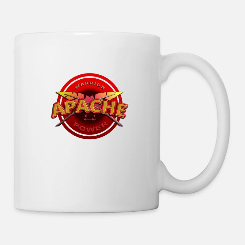 pouvoir guerrier apache - Mug blanc - blanc