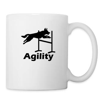 Dog dog agility - Mug - white - Right
