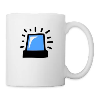 Lumière bleue - Mug blanc - blanc - Droite